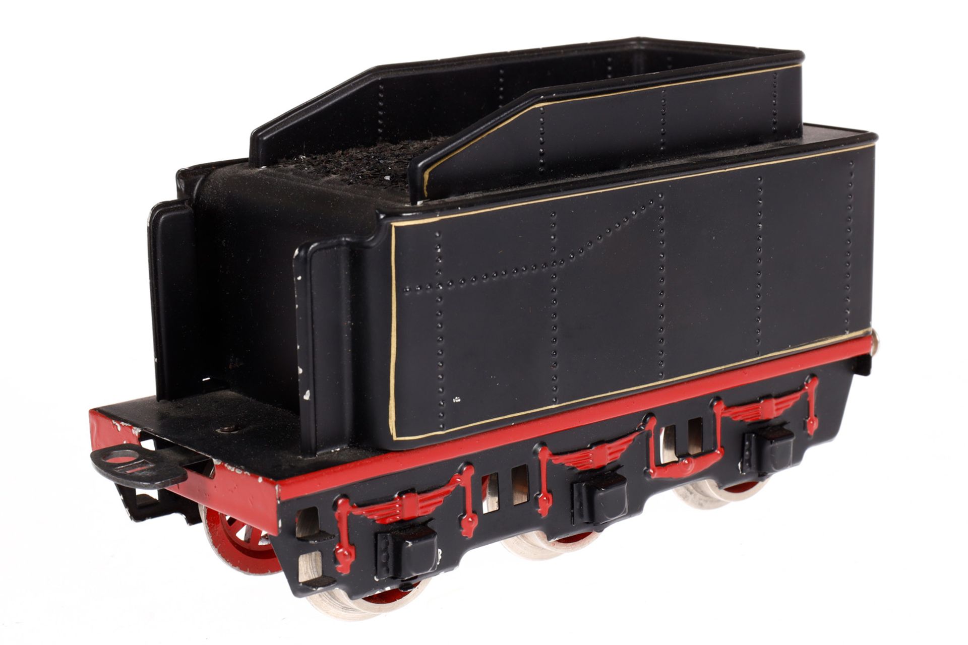 Märklin 2-B Dampflok E 66/12920, Spur 0, elektr., schwarz, mit Tender, gW und 2 el. bel. - Bild 5 aus 7