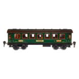 Märklin Personenwagen 1841 G, Spur 0, CL, mit Inneneinrichtung, 4 AT, Gussrädern, Schildern,