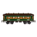 Märklin franz. Personenwagen 1931 G, Spur 1, HL, mit Inneneinrichtung, 4 AT, Gussrädern, Nachbau-