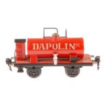 Märklin Dapolin Kesselwagen 1994, Spur 0, HL, mit BRH, meist rest., L 16,5, Z 4