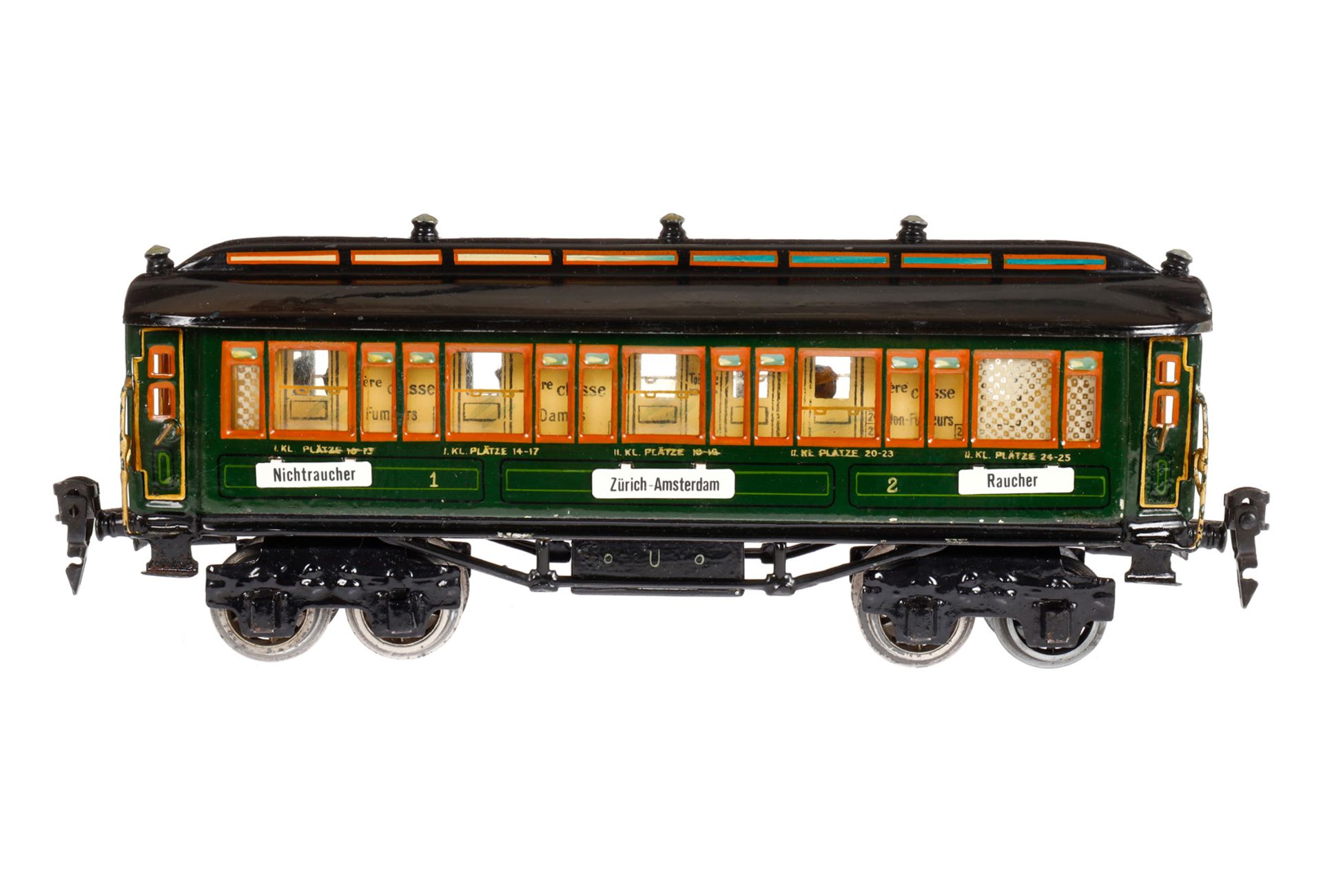 Märklin Personenwagen 1931 G, Spur 0, HL, mit Inneneinrichtung, 4 AT, Gussrädern, Nachbau-