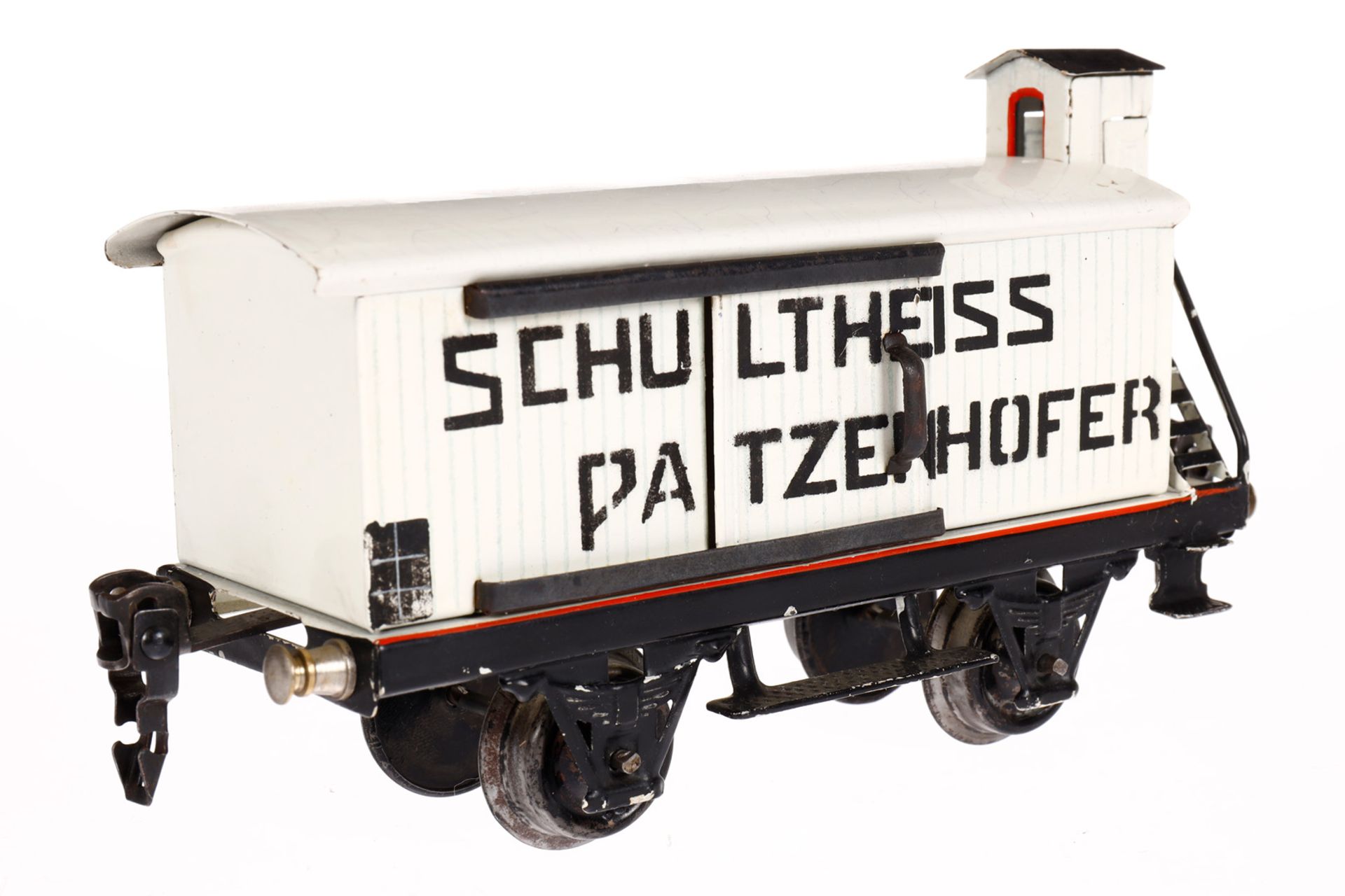 Märklin Schultheiss-Patzenhofer Bierwagen 1988, Spur 0, HL, glatte Ausführung, mit BRHh und 2 ST, LS - Image 3 of 5