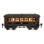 Märklin int. Schlafwagen 1747 G, Spur 0, CL, mit Inneneinrichtung, 4 AT, Gussrädern, 2