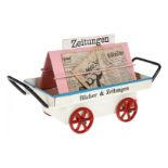 Märklin Bahnsteig-Zeitungswagen 2628, HL, LS und gealterter Lack, L 11,5, Z 2