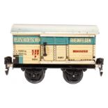 Märklin schweizer Feldschlösschen Bierwagen 1688, Spur 0, CL, mit ST, LS und gealterter Lack, L