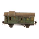 Märklin Gepäckwagen 1808 B, Spur 0, CL, mit 2 AT, 2 ST und Schlussbeleuchtung, LS und stark