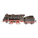 Märklin B-Dampflok R 66/12910, Spur 0, elektr., schwarz, mit Tender, kW und 2 el. bel.