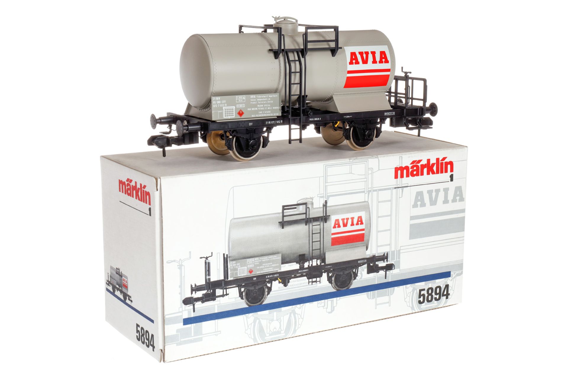 Märklin Kesselwagen 5894, Spur 1, grau, Alterungsspuren, L 27,5, OK, Z 1-2