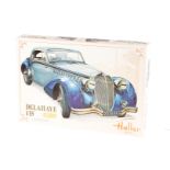 Heller Bausatz Delahaye 135, Maßstab 1: 24, wohl komplett, im leicht besch. OK, Alterungsspuren