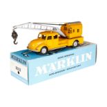 Märklin Autokran 8031, gelb, LS und Alterungsspuren, OK, Z 1-2