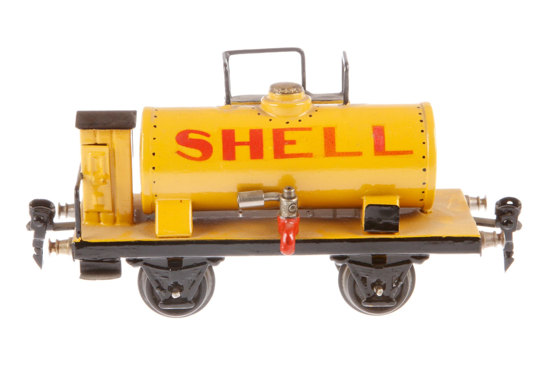 Märklin Shell Kesselwagen 1994, Spur 0, HL, mit BRH, meist rest., L 16,5, Z 4