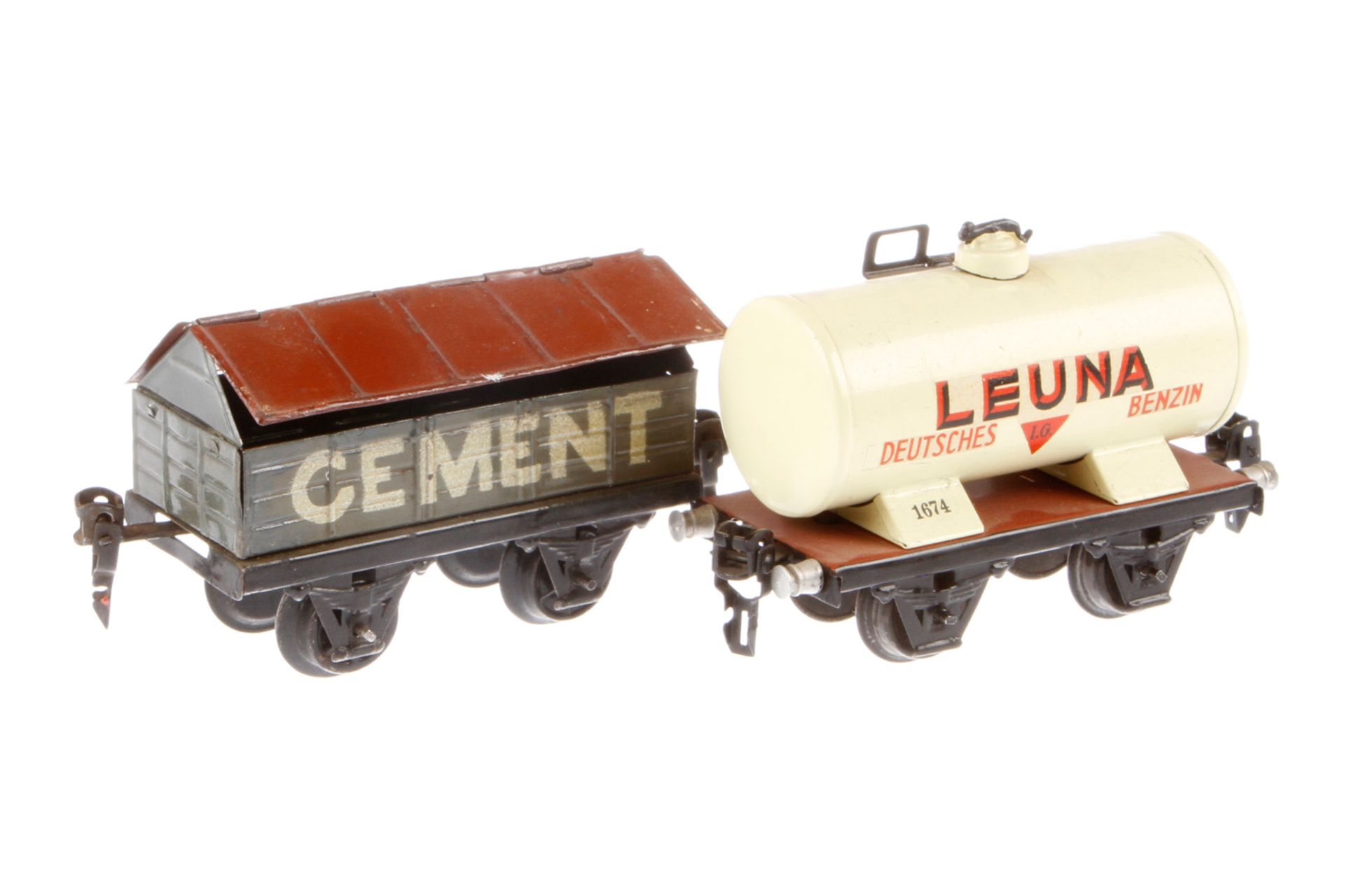 2 Märklin Güterwagen, Spur 0, HL und ÜL, LS, L 11 und 13, Z 4