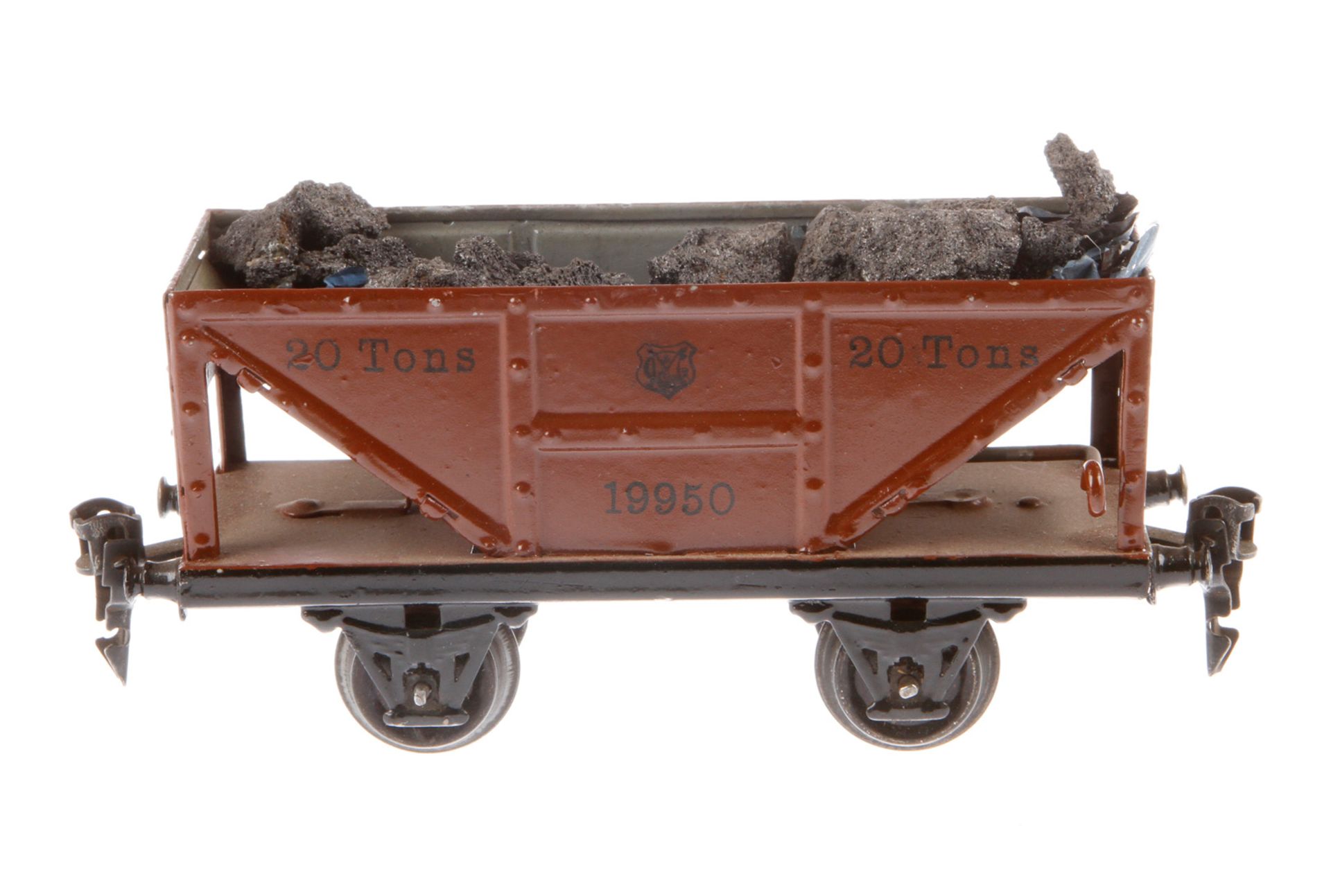 Märklin Selbstentladewagen 1995, Spur 0, HL, tw nachlackiert, LS, L 16,5, Z 3