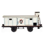 Märklin Münchner Kindl Bierwagen 1988, Spur 1, HL, mit BRHh und 2 ST, LS tw ausgeb., gealterter