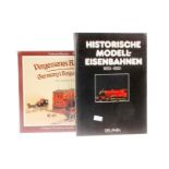 2 Bücher, "Historische Modell-Eisenbahnen" und "Vergessenes Blechspielzeug", Alterungs- und