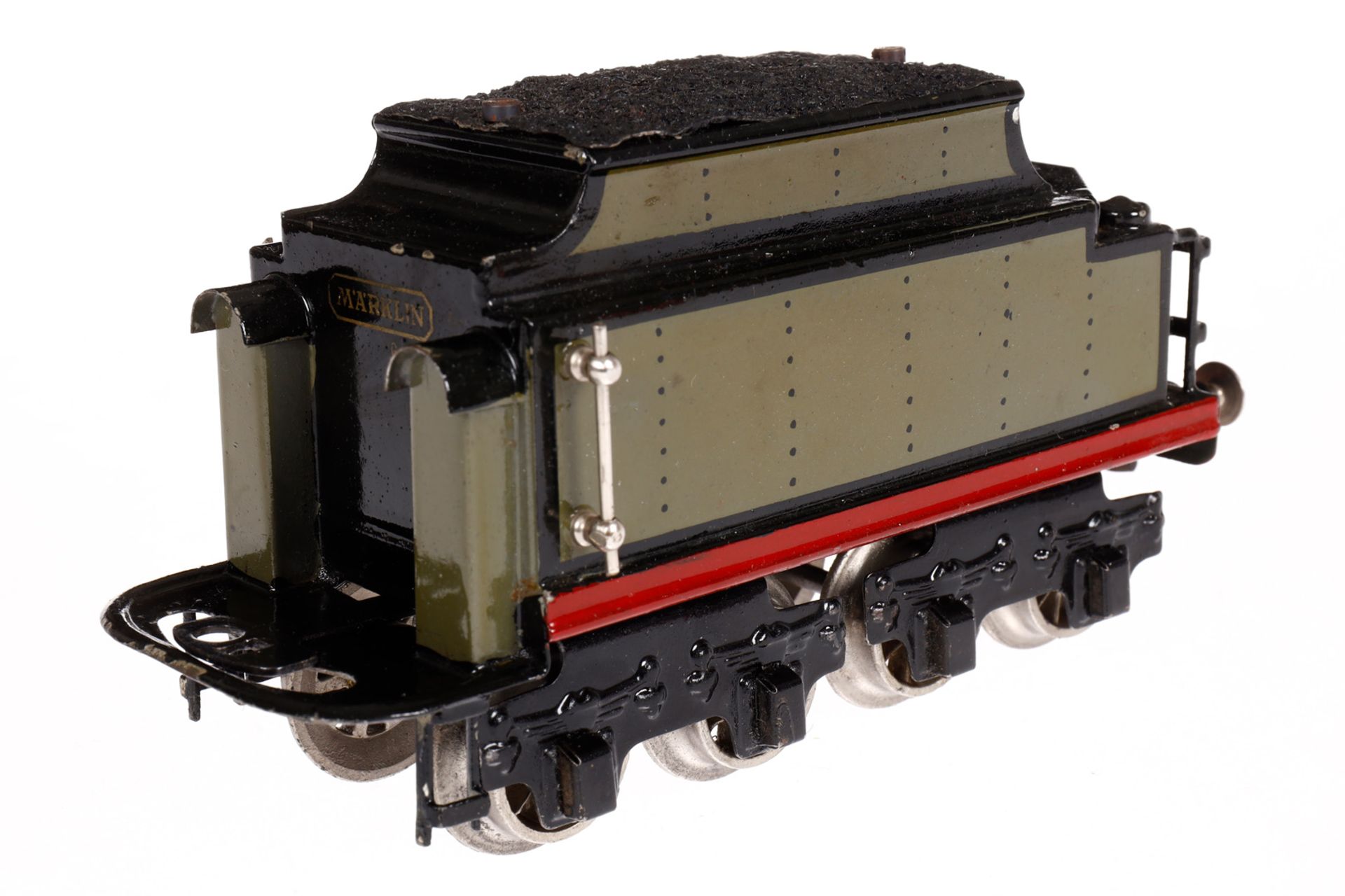 Märklin 2-B-1 Dampflok CER 1020, Spur 0, Uhrwerk intakt, grau/schwarz, mit Tender, kW und 2 imit. - Bild 5 aus 8