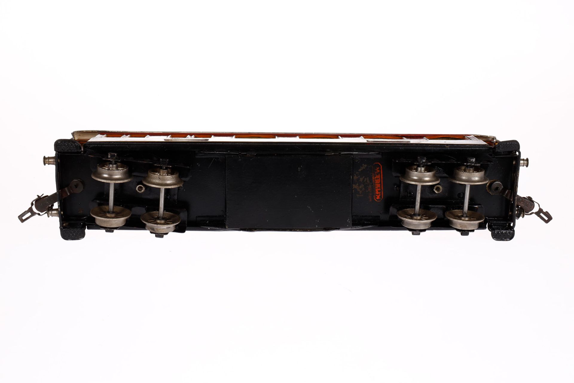 Märklin Mitropa Speisewagen 1946 G, Spur 0, HL, mit Inneneinrichtung, 4 AT, Gussrädern, versch. - Bild 5 aus 6