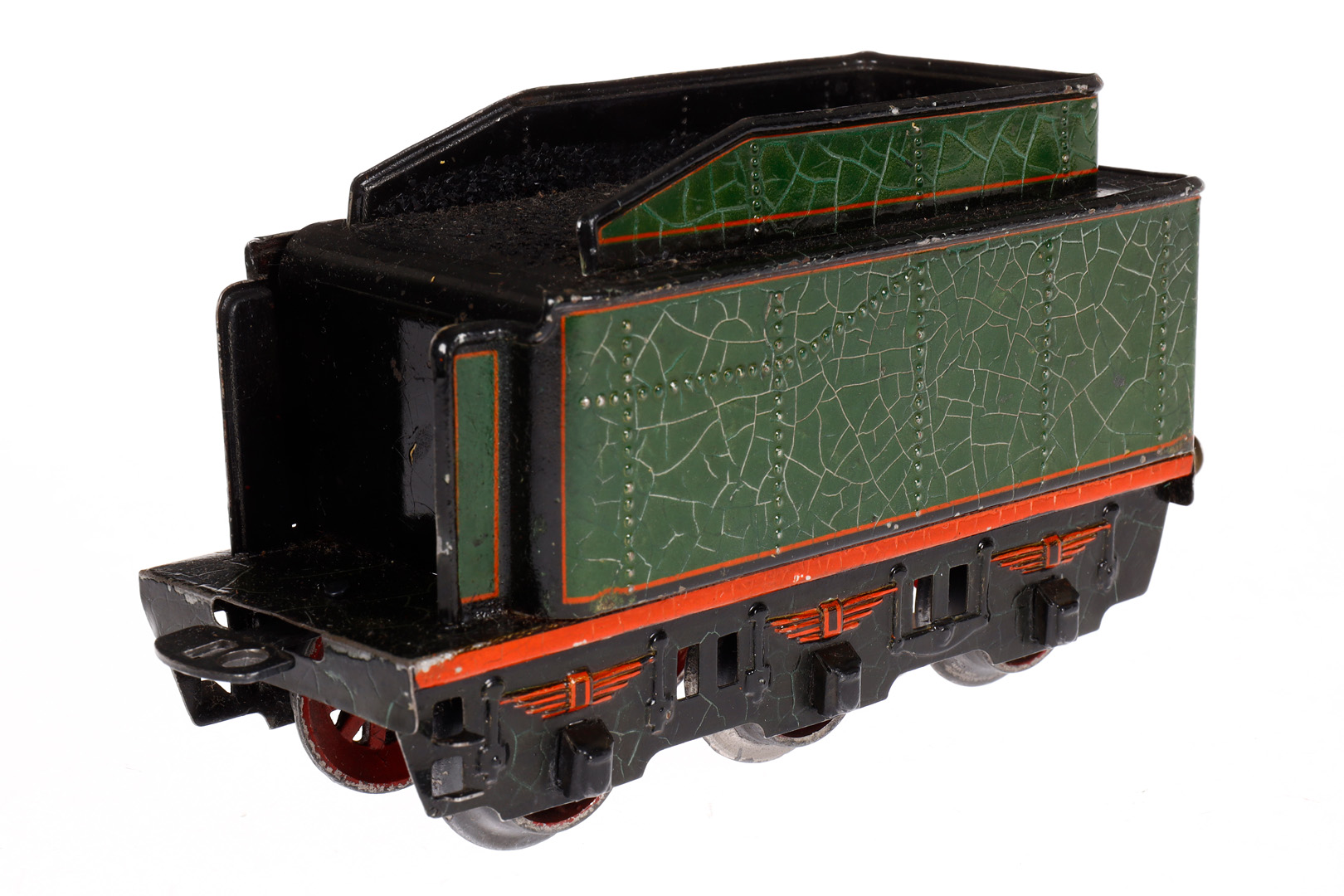 Märklin 2-B Dampflok E 66/12920, Spur 0, elektr., grün/schwarz, mit Tender, kW und 2 el. bel. - Image 5 of 8