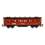 Märklin Mitropa Schlafwagen 1947 G, Spur 0, HL, mit Inneneinrichtung, 4 AT, Gussrädern, Schildern