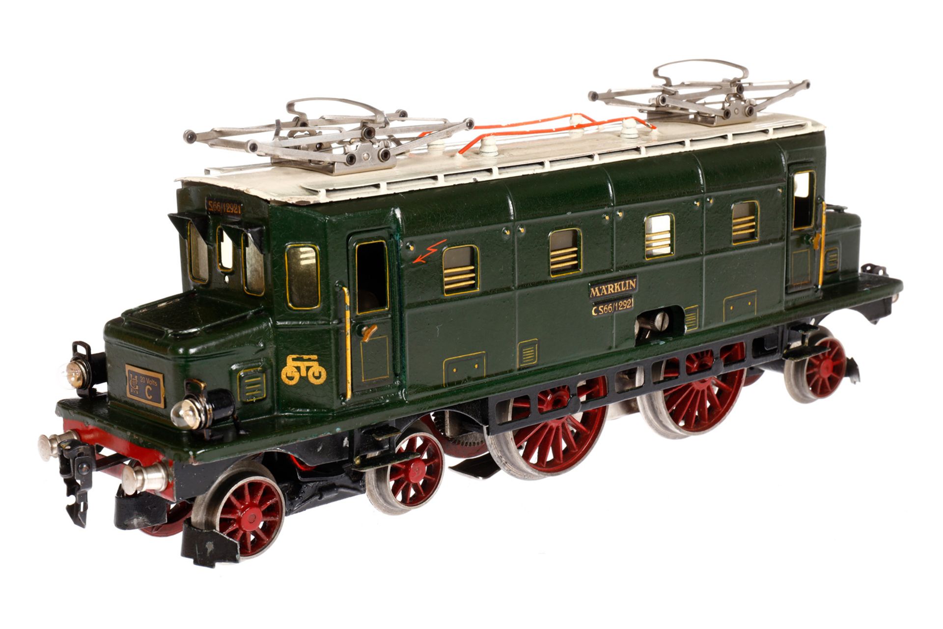 Märklin 2-B-1 E-Lok CS 66/12921, Spur 1, elektr., grün, mit 2 el. bel. Stirnlampen, LS und - Bild 2 aus 6