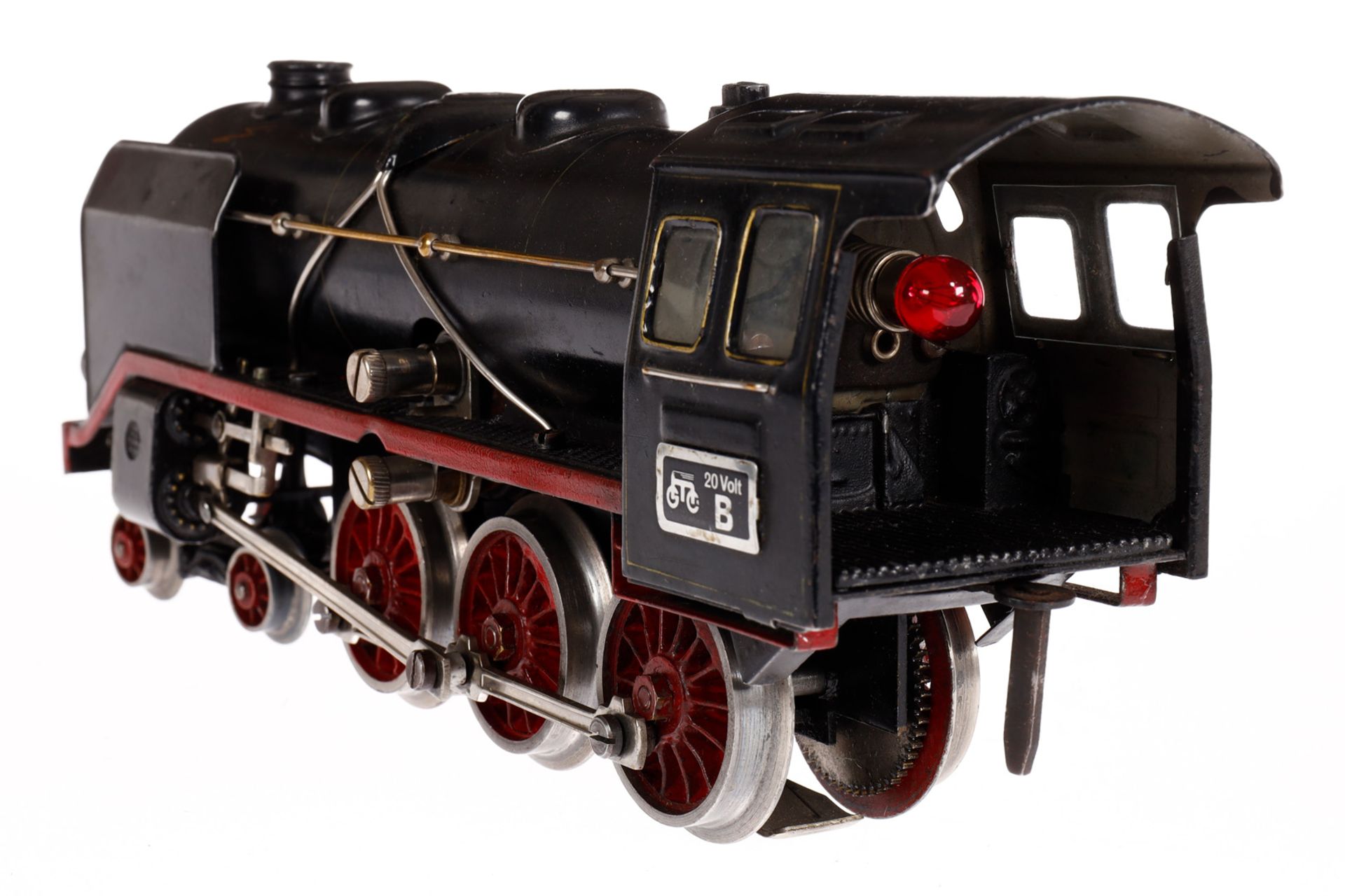 Märklin 2-C Dampflok GR 70/12920, Spur 0, elektr., schwarz, mit Tender, gW und 2 el. bel. - Bild 3 aus 7