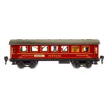 Märklin Mitropa Speisewagen 1842 G, Spur 0, CL, mit Inneneinrichtung, 4 AT, Gussrädern, Schildern,