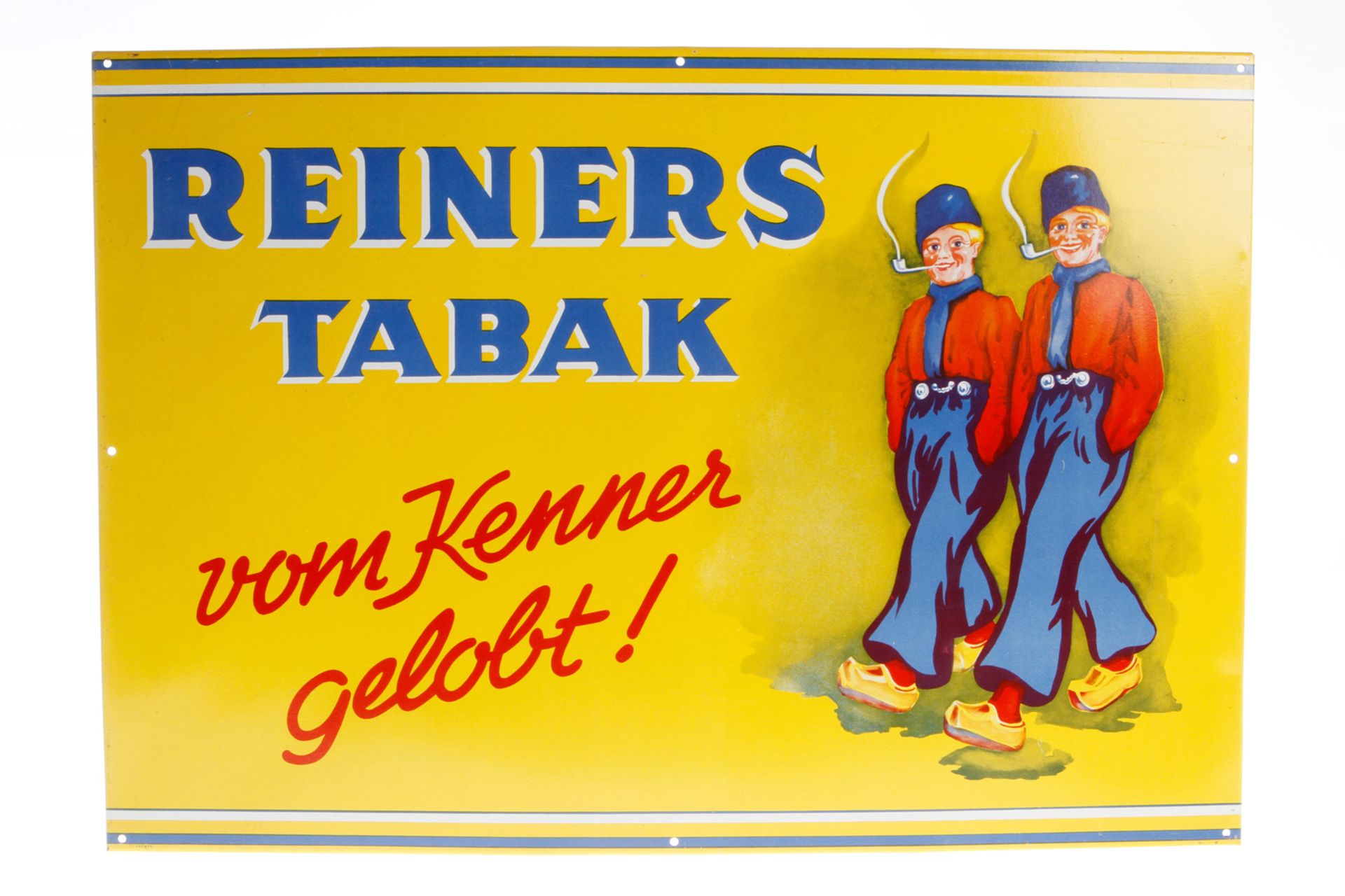 Replik-Emailleschild "Reiners Tabak", L 51, Z 2