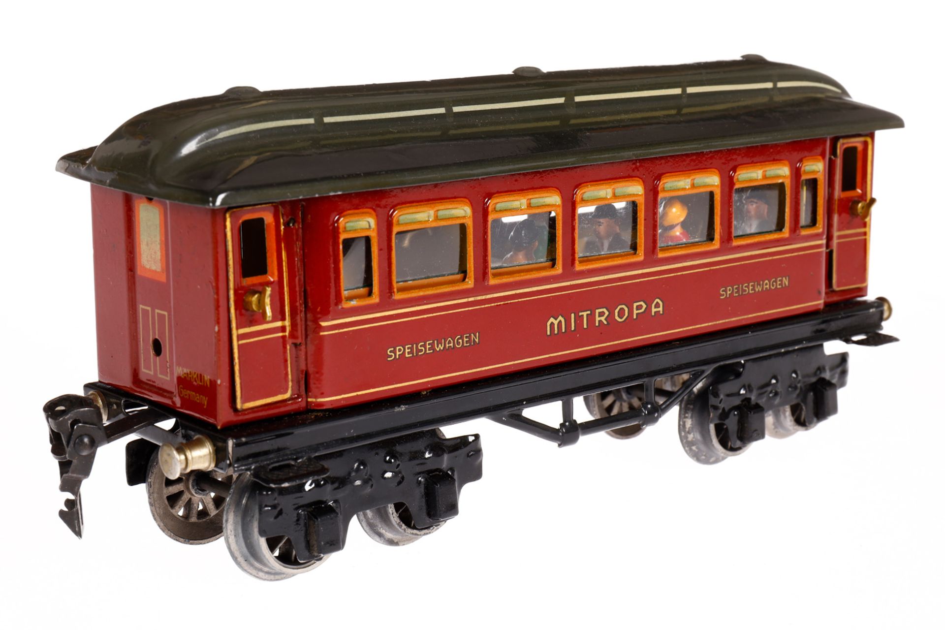 Märklin Mitropa Speisewagen 1888, Spur 0, CL, mit Inneneinrichtung, 4 AT, Gussrädern und Replik- - Bild 3 aus 6