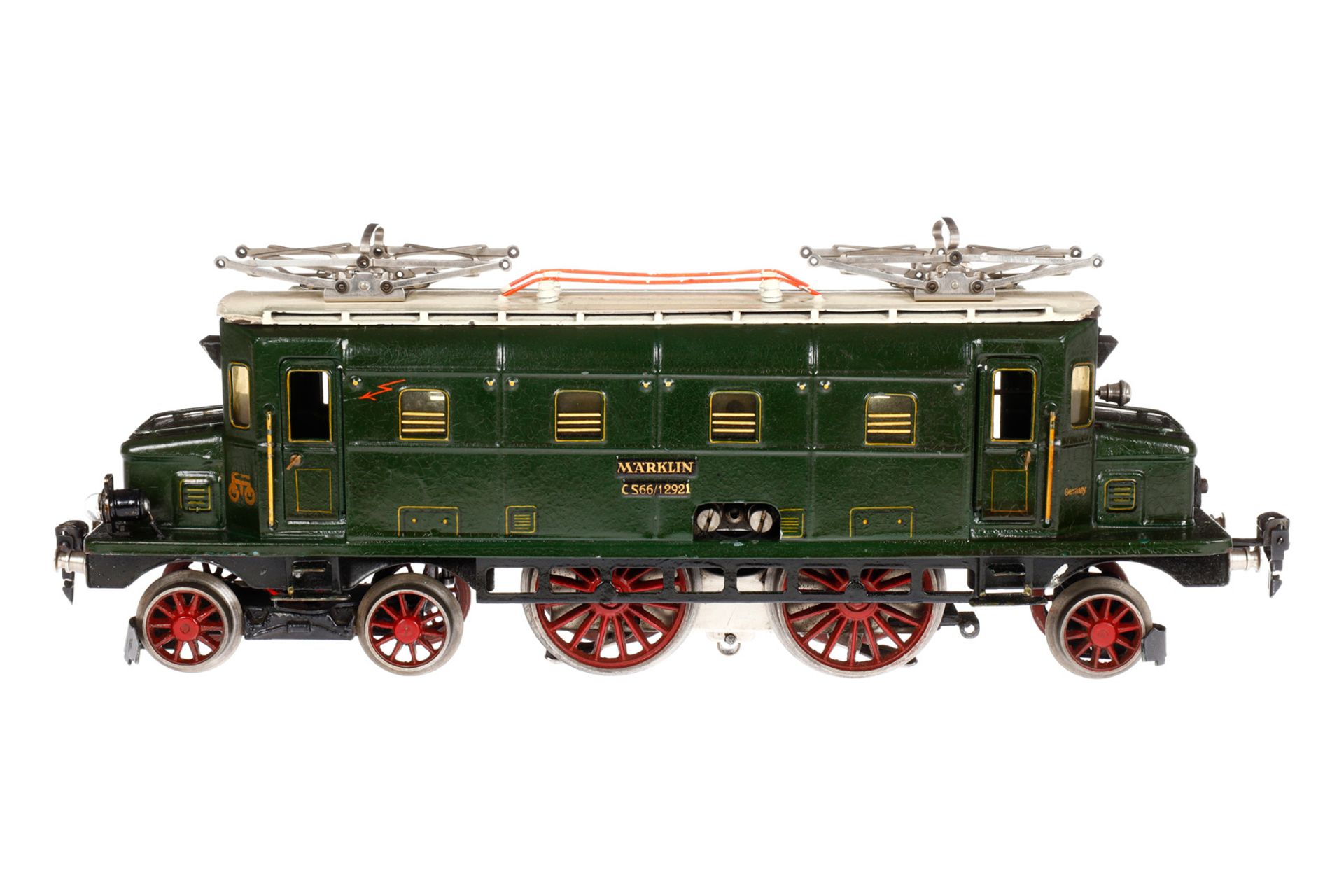 Märklin 2-B-1 E-Lok CS 66/12921, Spur 1, elektr., grün, mit 2 el. bel. Stirnlampen, LS und