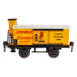 Märklin Bananenwagen 1992, Spur 0, HL, mit BRHh und 2 ST, LS und gealterter Lack, L 16,5, im