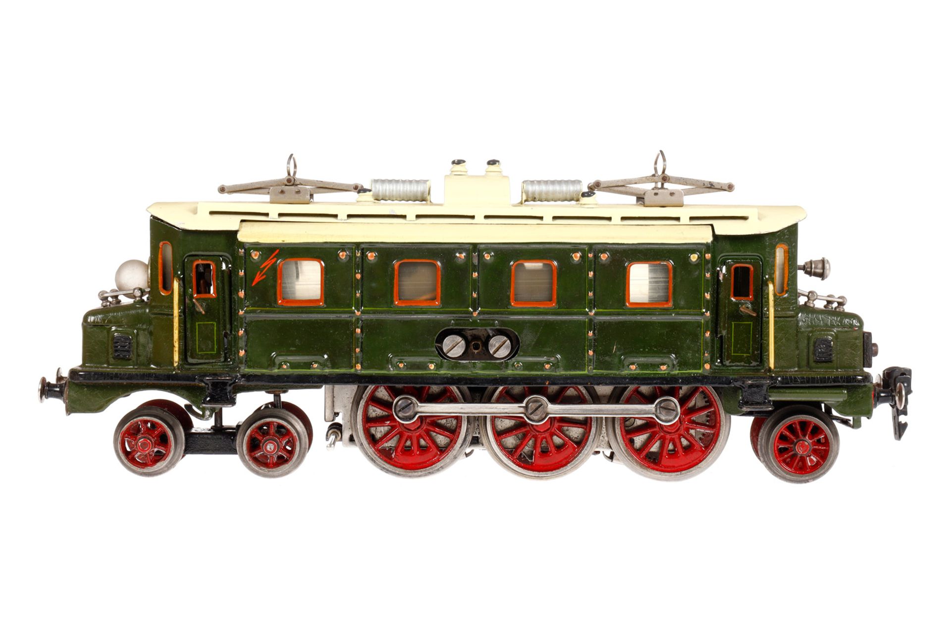 Märklin 2-C-1 E-Lok HS 66/13020, Spur 0, elektr., grün, mit 1 el. bel. Stirnlampe und