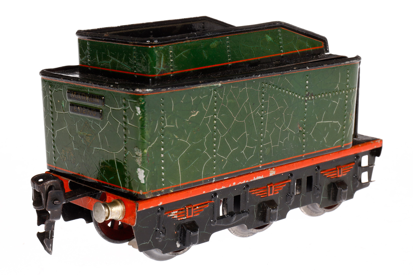 Märklin 2-B Dampflok E 66/12920, Spur 0, elektr., grün/schwarz, mit Tender, kW und 2 el. bel. - Image 6 of 8