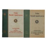 2 Märklin Nachdruck-Kataloge für Nachtrag L/M 10 und L/M 12, Alterungsspuren