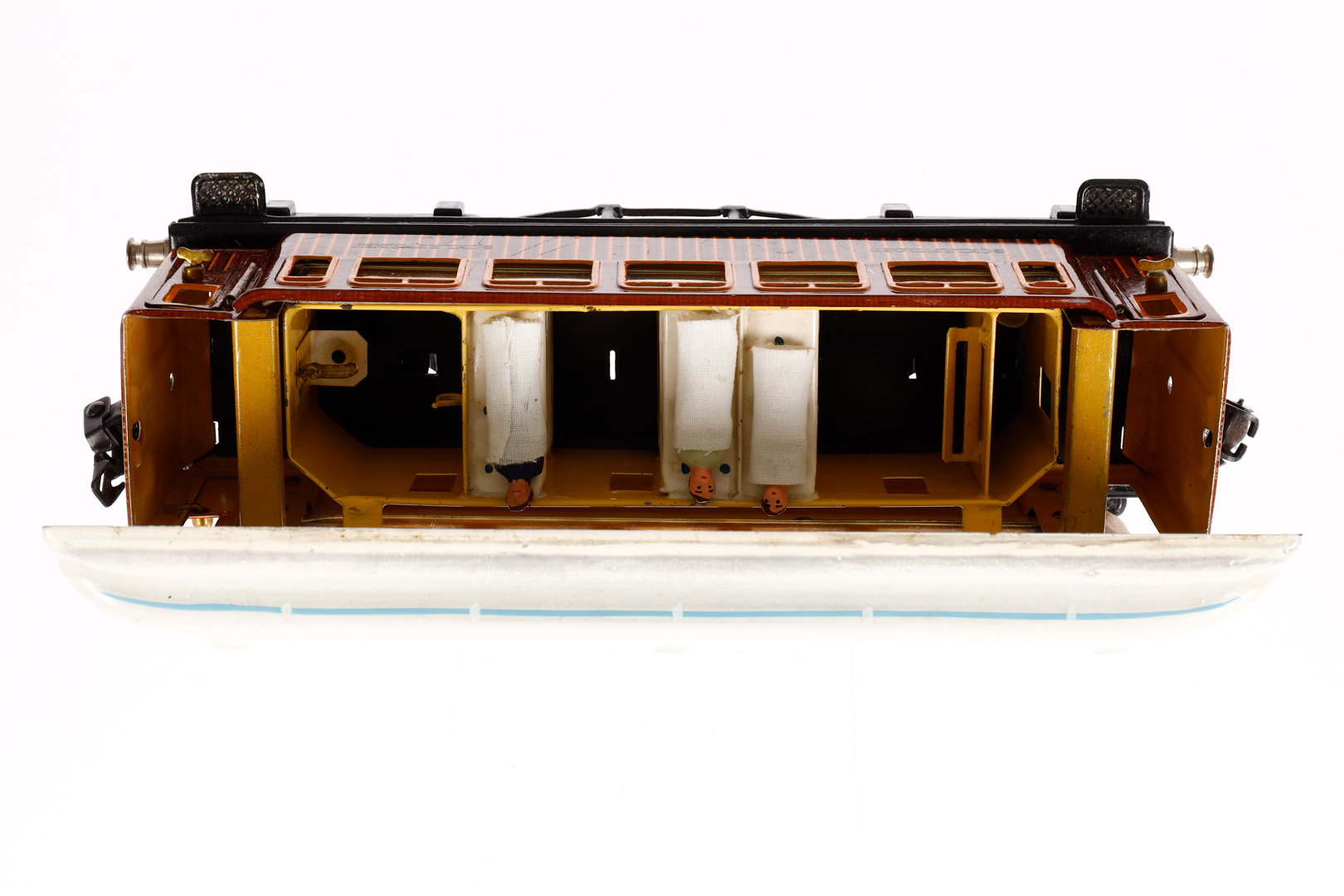 Märklin Mitropa Schlafwagen 1888, Spur 0, CL, mit Inneneinrichtung, 4 AT, Gussrädern und Replik- - Image 4 of 6