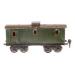 Märklin franz. Gepäckwagen PLM, Spur 0, HL, mit 2 ST, versch. Fremdbohrungen, LS und gealterter