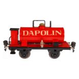 Märklin Dapolin Kesselwagen 1994, Spur 0, HL, mit BRH, LS und gealterter Lack, L 16,5, Z 2