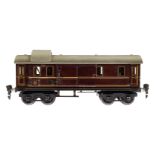 Märklin Rheingold-Gepäckwagen 1759, Spur 0, CL, mit 4 AT, 2 STH und Beleuchtung, LS und gealterter