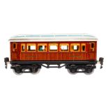 Märklin Mitropa Speisewagen 1888, Spur 0, CL, mit Inneneinrichtung, 4 AT, versch. Gussrädern (