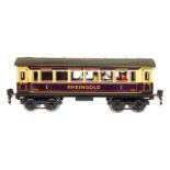 Märklin Rheingoldwagen 1758 G, Spur 0, CL, mit Speiseeinrichtung, 4 AT, Gussrädern, Beleuchtung