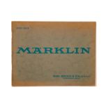 Märklin Katalog DD 6, 1929, mit Preisliste und Faltblatt M 221 A, 80 Seiten, Alterungsspuren