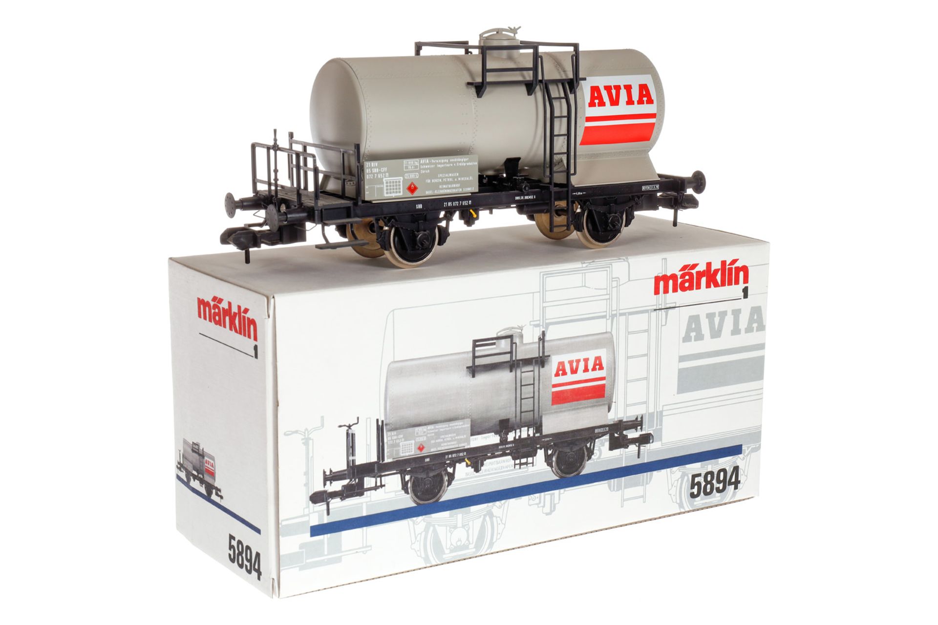 Märklin Kesselwagen 5894, Spur 1, grau, Alterungsspuren, L 27,5, OK, Z 1-2