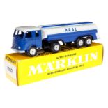 Märklin Treibstoff-Tankwagen 8032, blau/weiß, LS und Alterungsspuren, OK, Z 1-2