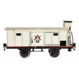 Märklin Münchner Kindl Bierwagen 1988, Spur 1, HL, mit BRHh und 2 ST, LS und gealterter Lack, L