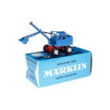 Märklin Autobagger 8035, blau, LS und Alterungsspuren, OK, Z 1-2