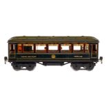 Märklin int. Speisewagen 1746 G, Spur 1, CL, mit Inneneinrichtung, 4 AT, Gussrädern und Replik-