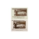 2 Märklin Kataloge "Die große Spurweite 0" 1949 und 1954, Alterungsspuren