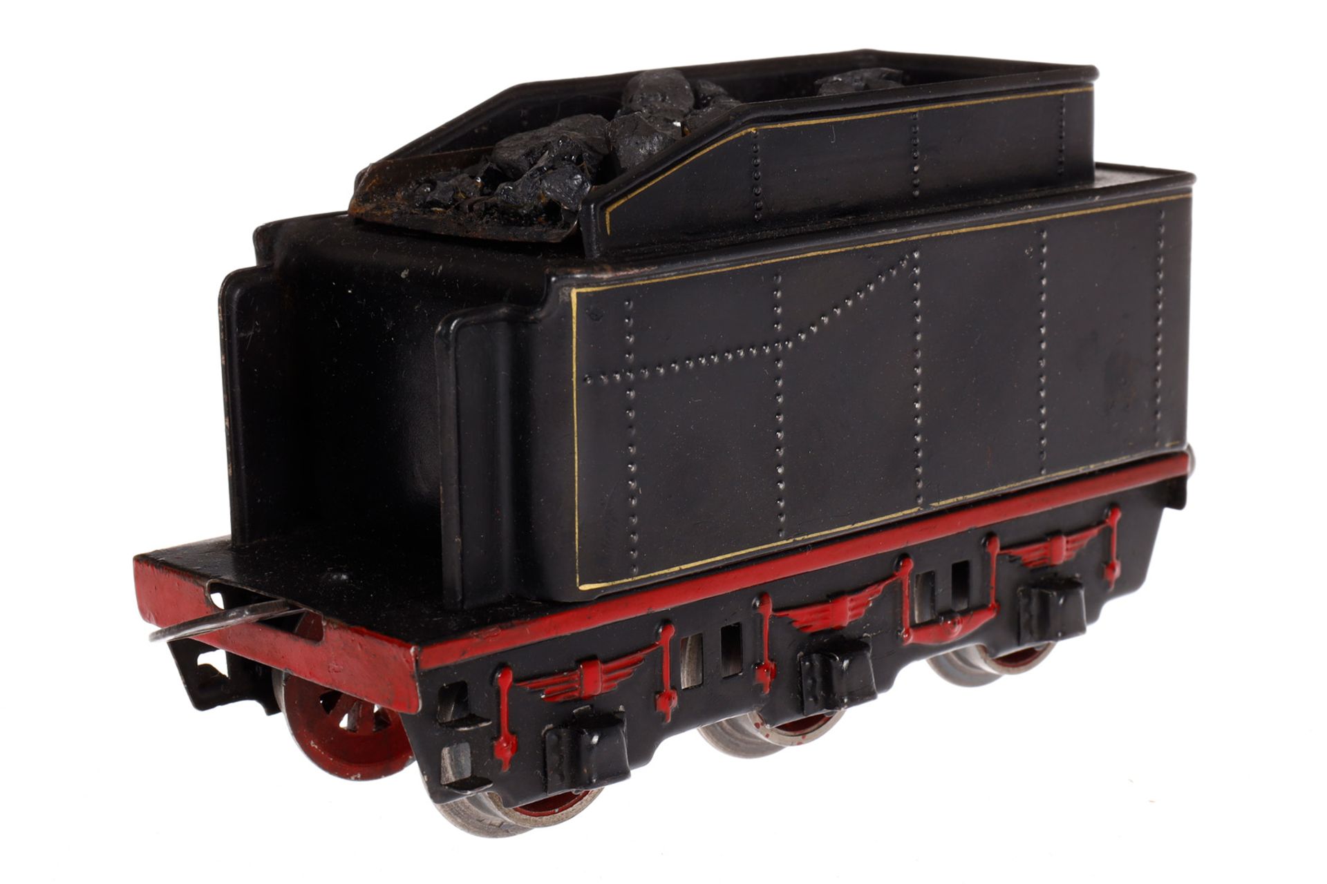 Märklin 2-C Dampflok GR 70/12920, Spur 0, elektr., schwarz, mit Tender, gW und 2 el. bel. - Bild 5 aus 7