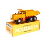 Märklin Kaelble-Hinterkipper 8036, gelb, LS und Alterungsspuren, OK, sonst Z 1-2