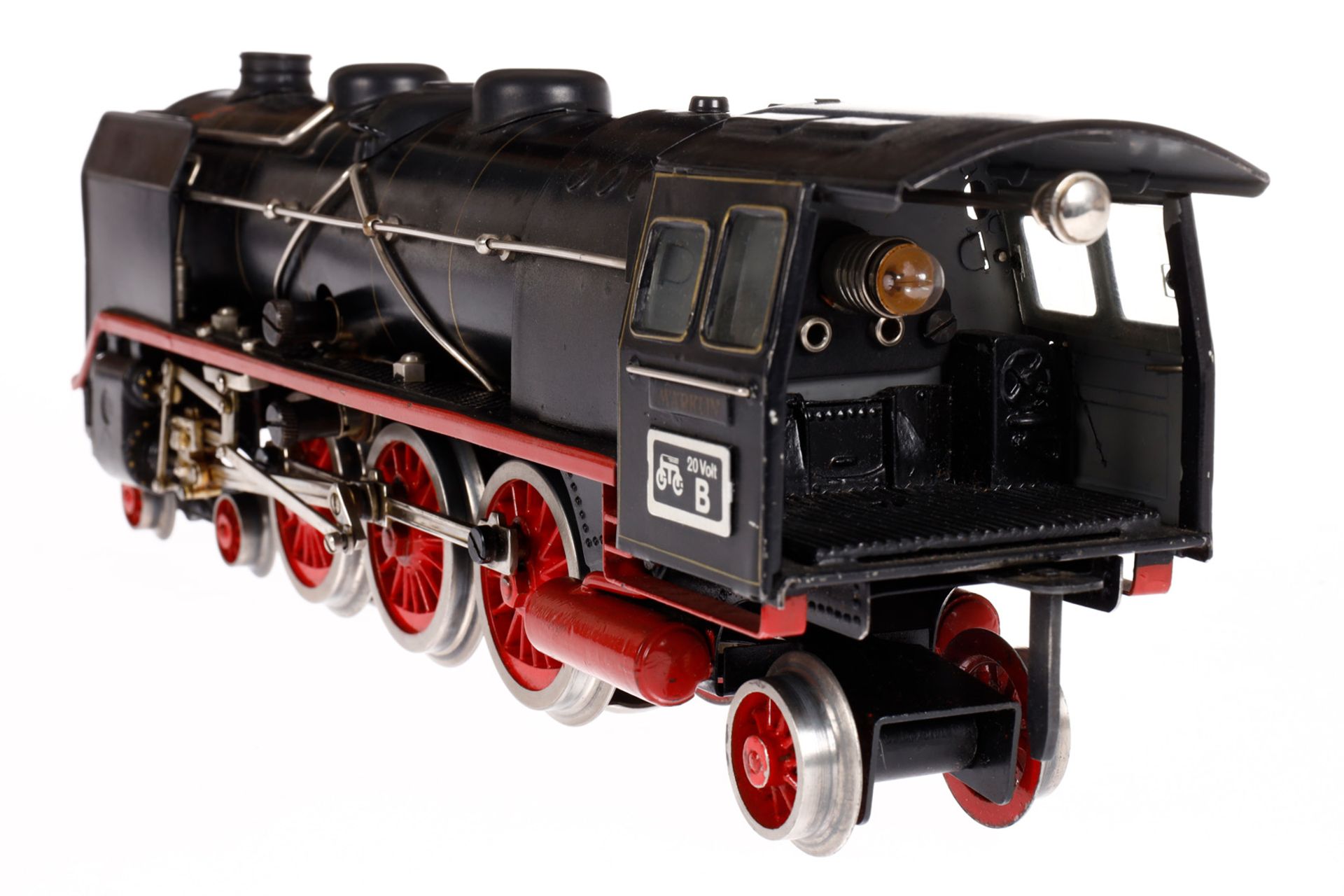 Märklin 2-C-1 Dampflok HR 66/12920, Spur 0, elektr., schwarz, mit Tender, gW und 2 el. bel. - Image 3 of 8