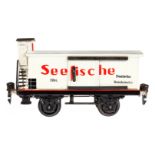 Märklin Seefischewagen 1991, Spur 0, HL, mit BRHh und 2 ST, LS und gealterter Lack, L 16,5, im